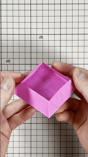 この折り方覚えてる？折り紙の箱の作り方 #origami #折り紙 #diy