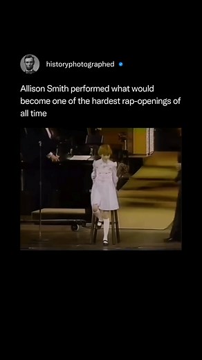In 1982, Allison Smith performed "It's the Hard Knock Life" from the musical Annie during a television appearance on the British program The Oxford Road Show. At the time, Smith was the longest-running performer in the title role of Annie on Broadway, a part she held for nearly three years. The intensity and fast-paced delivery were part of the song's original staging, which was intended to depict the orphans' tough lives. Credit: The Oxford Road Show, 1982 | History In Pictures