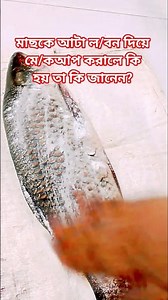 মাছকে আটা ল/বন দিয়ে মে/কআপ করালে কি হয় তা কি জানেন? #foryou #viral #reels #funny