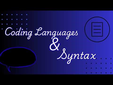 Principles of Coding: Coding Languages and Syntax
