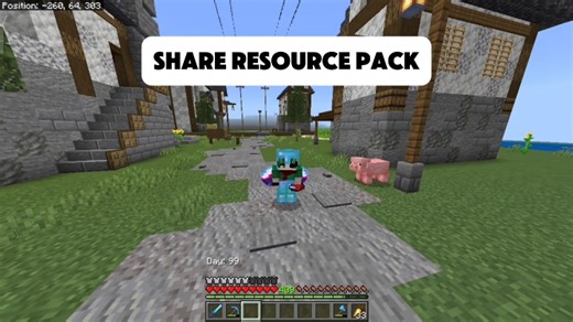 Share Custom Resource Packs for Minecraft
