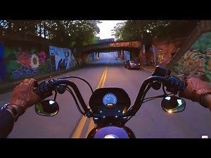 Pure {RAW} Sound | Harley Davidson Sportster Iron 1200 Exhaust Sound only | ASMR | GoPro 4K POV