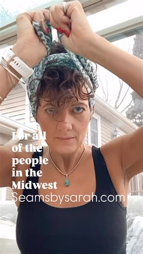 Refashioned Wearable Art on Instagram: "As a Midwest girl, I feel you ♥️ Are you braving the cold? Seaking away somewhere warm? Are you fully committed to the couch-and-Snuggie life? Bonus points if you’re wearing a Seams by Sarah headband! - - Seamsbysarah.com Shipping worldwide 🌏❤️🌏"