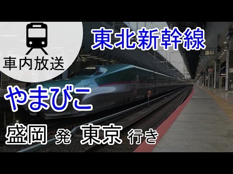 【車内放送】東北新幹線 やまびこ 盛岡→東京