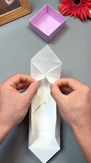 How to Make a Cool & Useful Box from Two Papers Origami DIY by Hand Storage