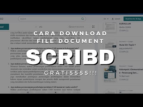 Cara Mendownload File document di SCRIBD Gratis!