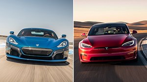 Watch: The Rimac Nevera EV Easily Smoked the Tesla Model S Plaid in a Drag Race