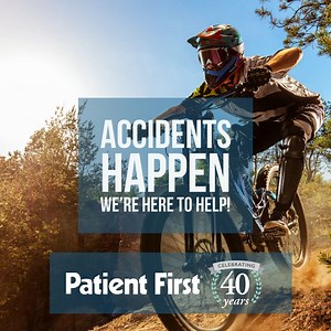 ACCIDENTS HAPPEN: Luckily Patient First treats numerous injuries on-site and is equipped to provide digital x-rays of the chest, abdomen, spine, and extremities! | Patient First