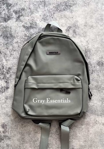 Gray Essentials មានស្តុកស្រាប់ៗ #backpack #fypシ #essentials #trendy