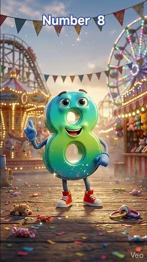 8 Number Eight 🔢 | Fun Counting Video for Kids #kidslearning #countingforkids #numberfun #number8