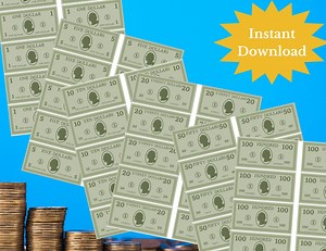 Play Money, Printable Money, Play Money, Fake Money, Toy Money, Paper Money, Play Currency, Printable Dollars, Pretend Play - Etsy