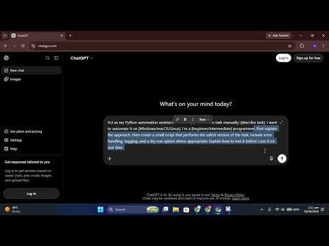 ChatGPT for Automation Scripts Tutorial | Complete Beginner Guide
