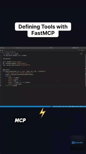 MCP Tool Definitions from Docstrings Only