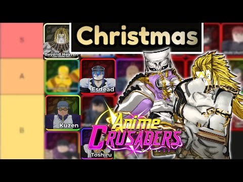 ANIME CRUSADERS CHRISTMAS UPDATE UNITS TIER LIST (Best Units & Meta Units)! ANIME CRUSADERS ROBLOX