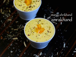 Mango Shrikhand Recipe | Amrakhand Dessert
