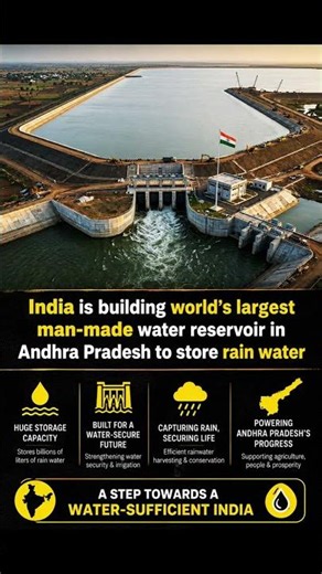 India's Mega Water Project: World's Largest Man-Made Rainwater Reservoir in Andhra Pradesh