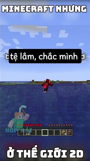 Minecraft in a 2D world??!! #minecraft #shorts #minecraftmemes