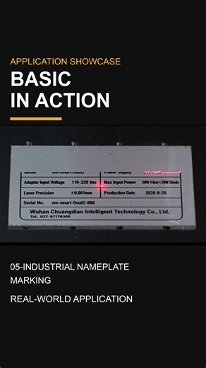Laser Marking a Custom Metal Nameplate 🏷️