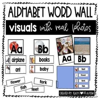 Real Photo Alphabet Classroom Decor Bulletin Board Word Wall & Visuals
