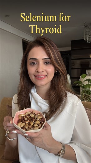 Bhakti Arora Kapoor on Instagram: "Small foods can have outsized physiological effects — selenium is one of them. Selenium is an essential trace mineral required for thyroid hormone metabolism. It plays a critical role in the enzymatic conversion of T4 (inactive thyroid hormone) into T3, the biologically active form that regulates metabolism, energy, and temperature. Brazil nuts are one of the most concentrated natural sources of selenium. Just one nut can provide approximately 70–100 micrograms
