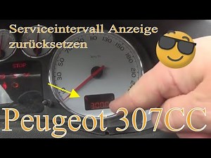 Peugeot 307 / 307CC service interval reset