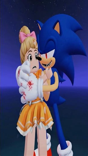 Sonic.EXE Hugs Patricia