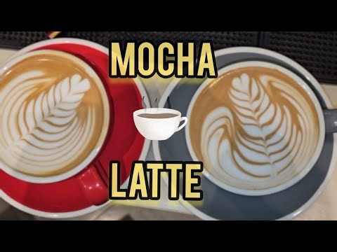 Making two hot mocha latte orders ||How to make a mocha latte||Ramzpofficial
