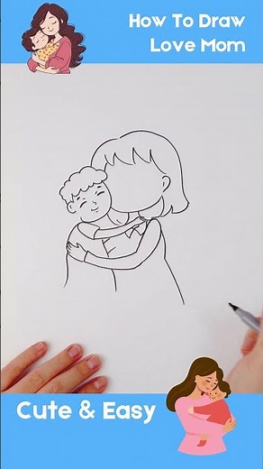 Learn to Draw Mom in 60 Seconds! #howtodraw #mom #easydrawing #60seconds #artchallenge