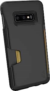 Smartish Galaxy S10e Wallet Case - Wallet Slayer Vol. 1 [Protective Grip Credit Card Holder Cover for Samsung] (Silk) - Black Tie Affair