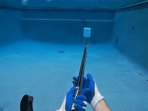 9.5K views · 206 reactions | Pool test of the Vandal-R carbon/titanium roller polespear! Speed and range from a polespear are always the limiting factors. So we emphasized a lot of unique build characteristics to achieve both. The band is a 14mm progressive rubber. With a 14mm reactive rubber setup we can expect even more power! Link in Bio to SHOP | Spearfishing Reviews | Facebook