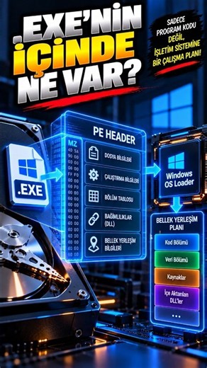 Windows Bir .EXE Dosyasını Nasıl Okuyor? #Windows, #PEFormat, #Executable, #OSLoader