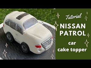 How To Make Fondant Car Cake Topper #nissanpatrolcarcaketopper #fondantcarcaketopper