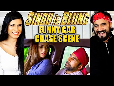 FUNNY CAR CHASE SCENE REACTION!! | Singh Is Bliing | Akshay Kumar, Amy Jackson | Comedy Scene
