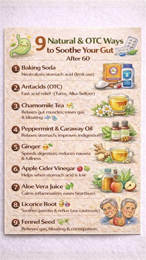 9 Natural & OTC Ways to Soothe Your Gut After 60