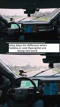 Openpilot in a Rivian During a Downpour 🌧️ — This Thing is SO Chill