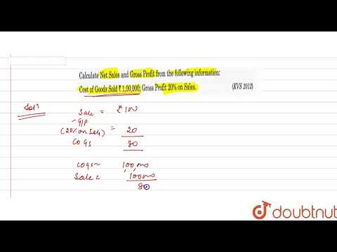 Calculate Net Sales and Gross Profit from the following information: Cost of Goods Sold Rs