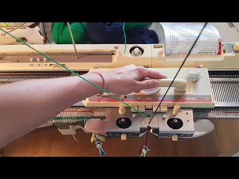 2 Color Fair Isle on Punch Card Knitting Machine