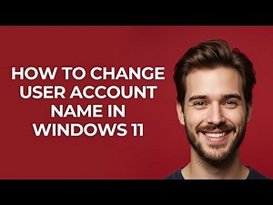 How To Change User Account Name In Windows 11 - GUIDE!