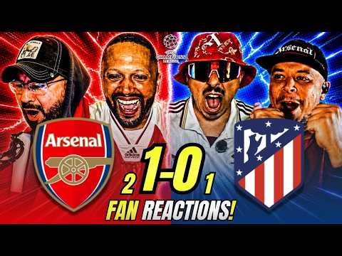 Arsenal Fans FULL-TIME Reactions to Arsenal 1-0 Atletico Madrid | Champions League Fan Reactions