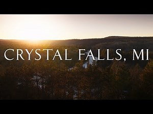 Crystal Falls, Michigan - Relaxing Drone Footage 4K
