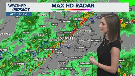 Severe threat exits this evening | WHAS11 Weather Impact Forecast