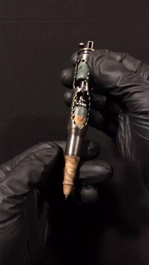 Ballpoint pen with stabilized wood. My handmade work.