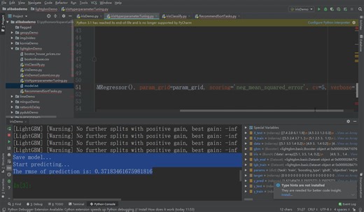 lightGBM是一个快速、分布式、高性能的梯度提升决策树（Gradient Boosting Decision Tree）库，它在机器学习和数据挖掘领域被广泛