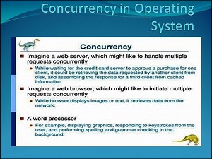 Concurrency in operating system