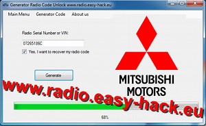 Mitsubishi Radio Code Generator Find Your Radio Security Code