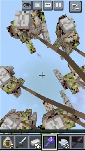 new way to fly in Minecraft Survival #shortfeed #minecraft