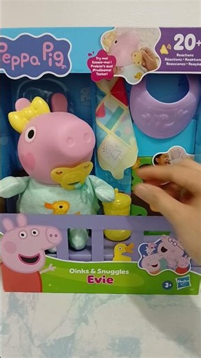cute #peppa pig oinks and snuggles Evie #peppapig #toys #shortsfeed