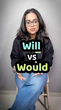 English Grammar Lesson | Use Of Will And Would | Learn English With Ananya