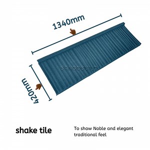 [Hot Item] Light Weight Shake Type Metal Roof Sheet Color Stone Coated Metal Roofing Sheet for Construction Material