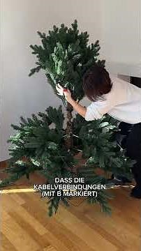 Weihnachtsbaum mit Beleuchtung aufstellen - VIVANNO Aufbauanleitung